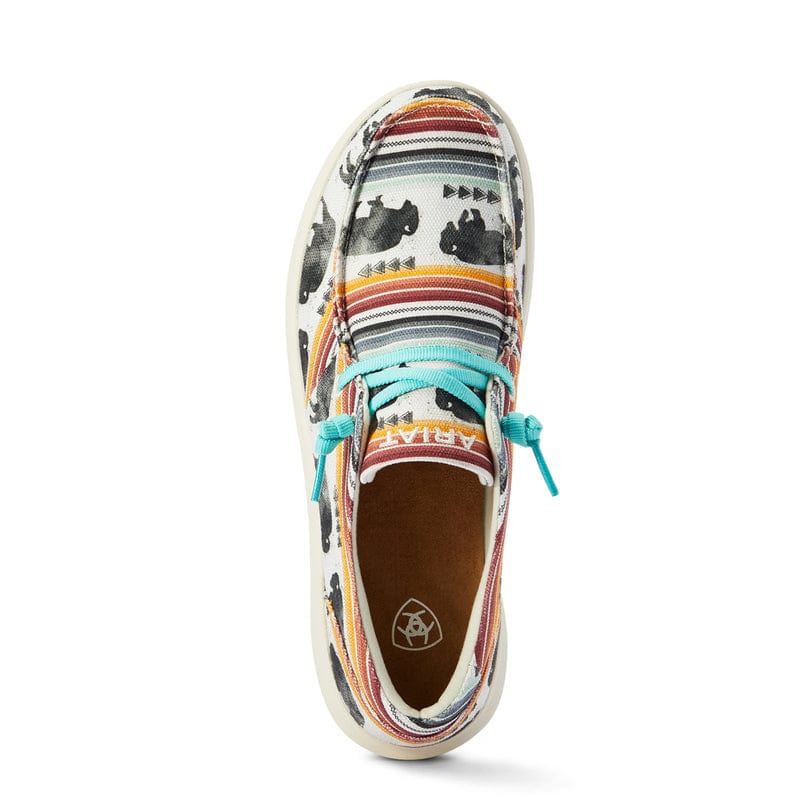 Zapatos Ariat Ladies Hilo Moc Toe Buffalo Print Casual Shoes