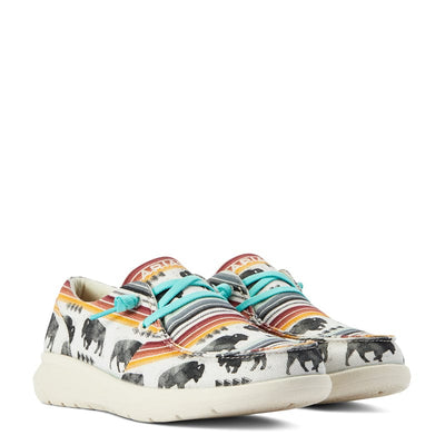 Zapatos Ariat Ladies Hilo Moc Toe Buffalo Print Casual Shoes