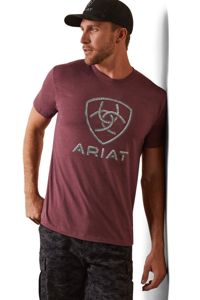 Camisa Ariat Men's Steel Bar Logo Short Sleeve T-Shirt
