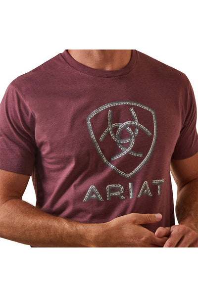 Camisa Ariat Men's Steel Bar Logo Short Sleeve T-Shirt