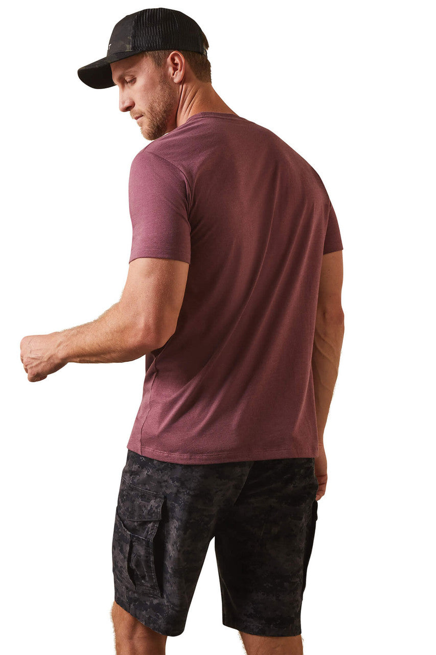Camisa Ariat Men's Steel Bar Logo Short Sleeve T-Shirt