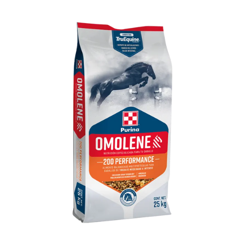 Alimento para caballos Omolene 200 Performance 25 Kg.