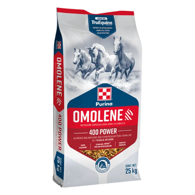 Alimento para caballos Omolene 400 Power 25 Kg.