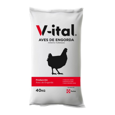 Alimento para pollos V-ital Pollitos 40 Kg.