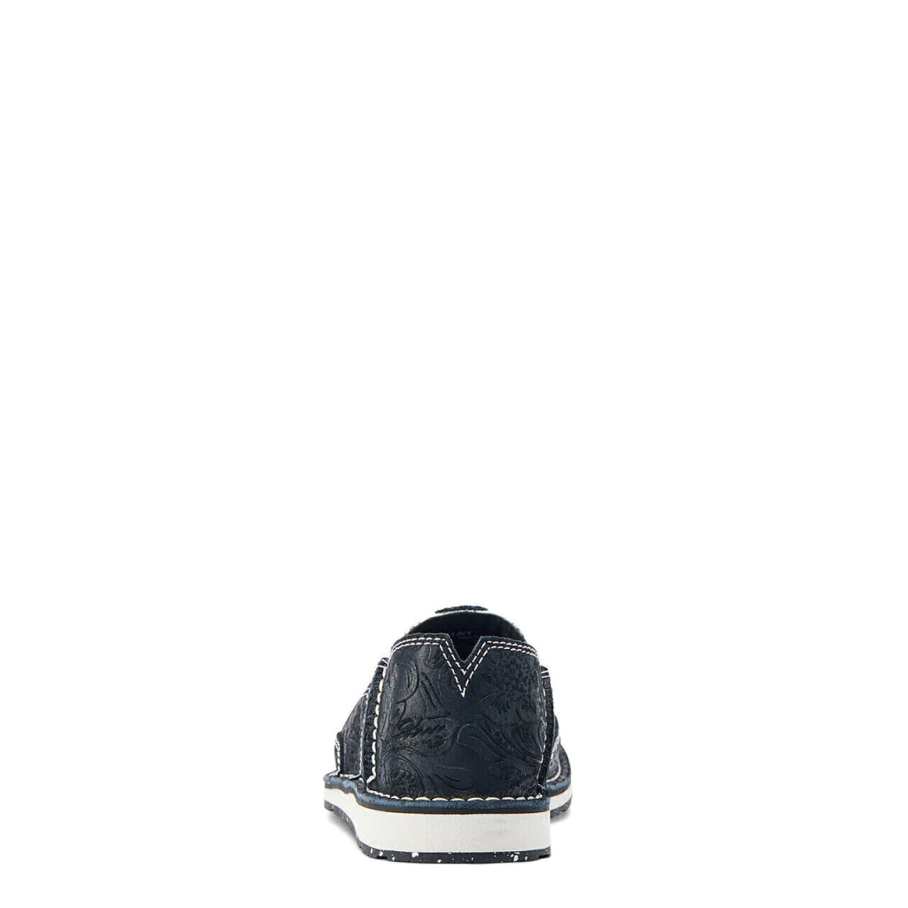 Zapatos Women's Cruiser Black Suede EMBOSS ARIAT