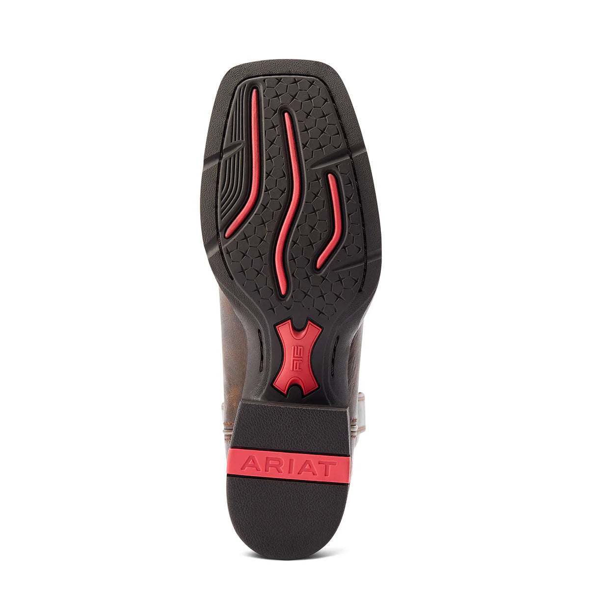 Bota Vaquera Round Up Worn Mocha Raspberry para mujer