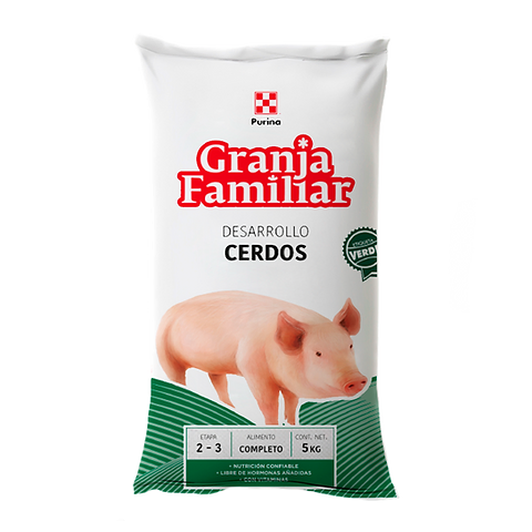 Alimento para cerdos Granja Familiar Desarrollo Cerdos 25 Kg.