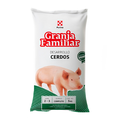 Alimento para cerdos Granja Familiar Desarrollo Cerdos 25 Kg.