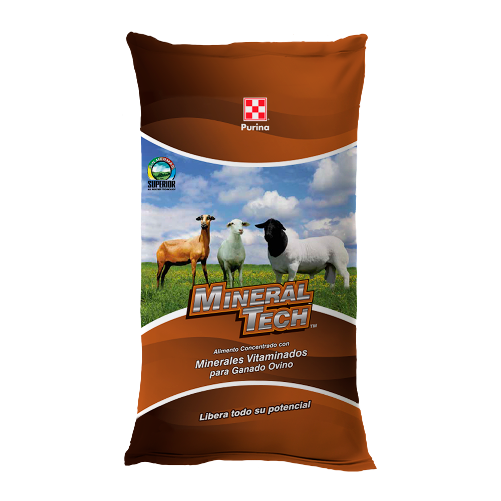 Alimento para ovinos Mineral Tech Borrego Pie de Cría 20 Kg.