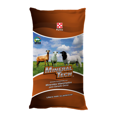 Alimento para ovinos Mineral Tech Borrego Pie de Cría 20 Kg.