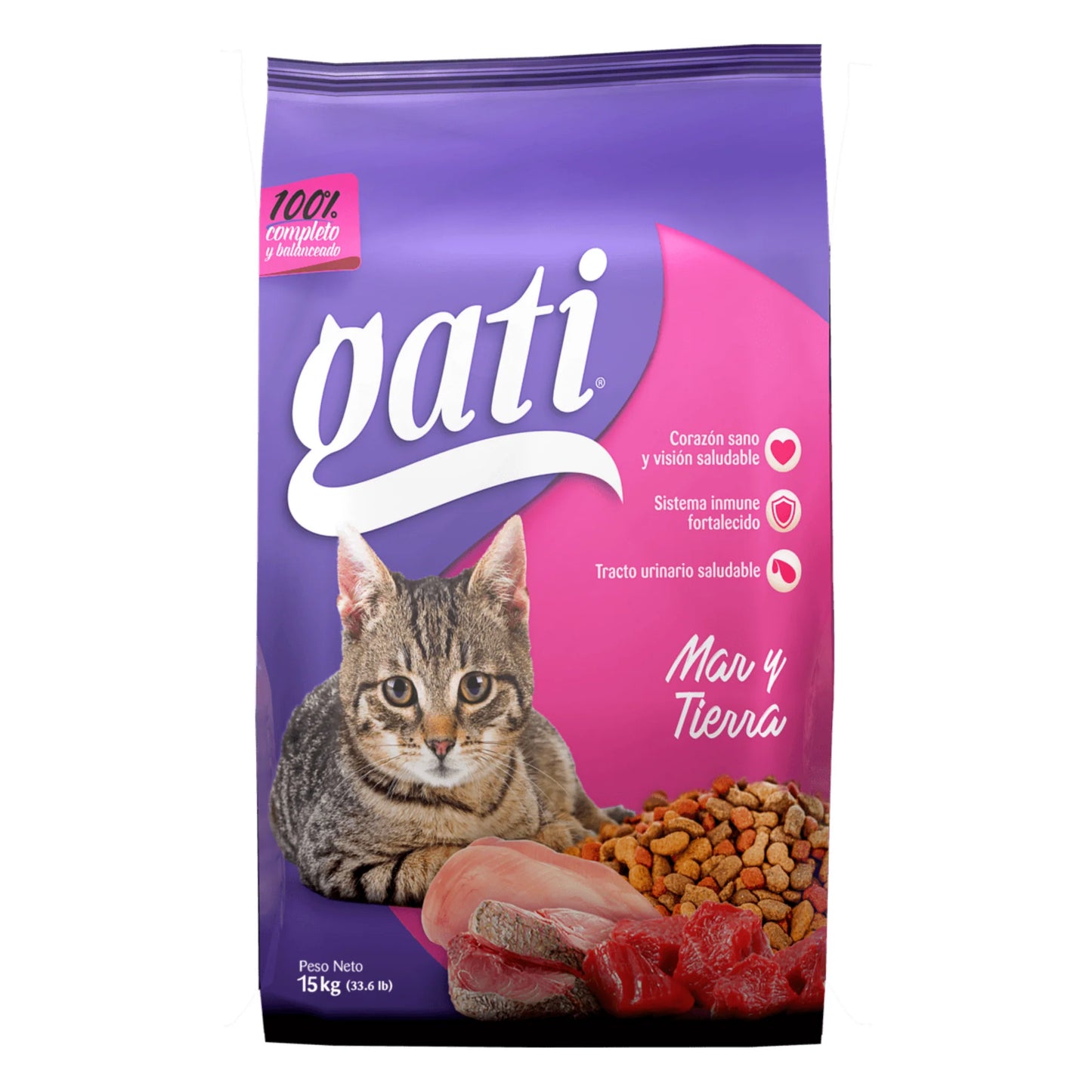 Alimento para Gato Gati Mar y Tierra 15 Kg.