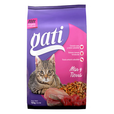 Alimento para Gato Gati Mar y Tierra 15 Kg.