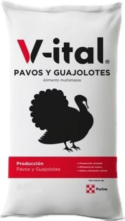 Alimento V-ital Pavos y Guajolotes Inicio 25 Kg.