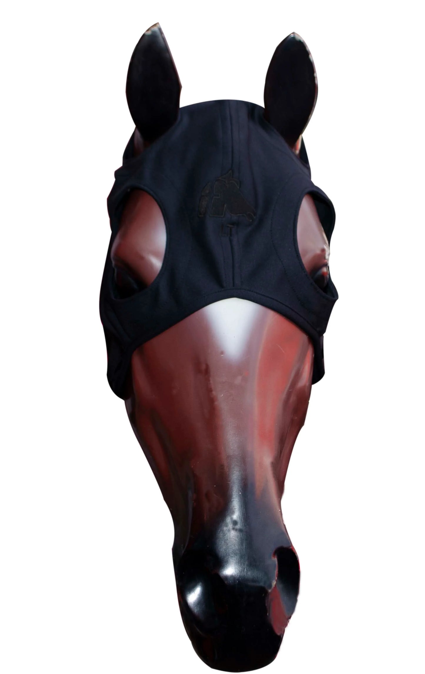 Mascara anti-moscas para caballos de Titanio Mediano Negro