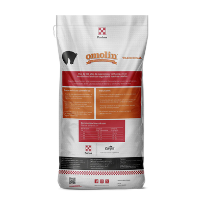 Alimento para caballos Omolin Tradicional 25 Kg.