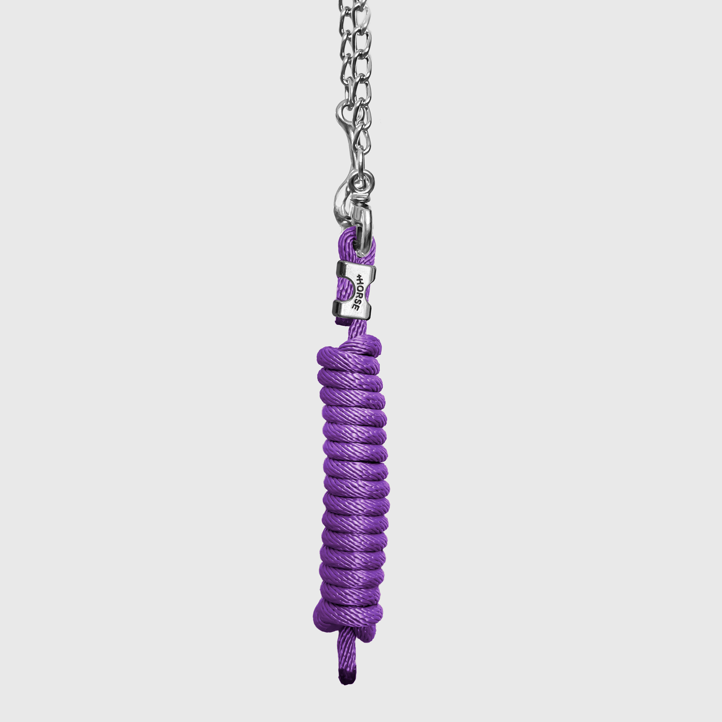 Paseador de Caballo +HORSE Nylon-Algodón 3.5m con Gancho - Color Morado