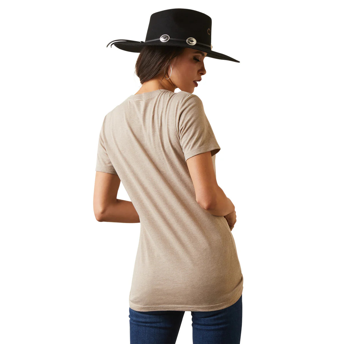 Camisa Ariat Women's Vintage Rodeo Oatmeal Heather T-Shirt