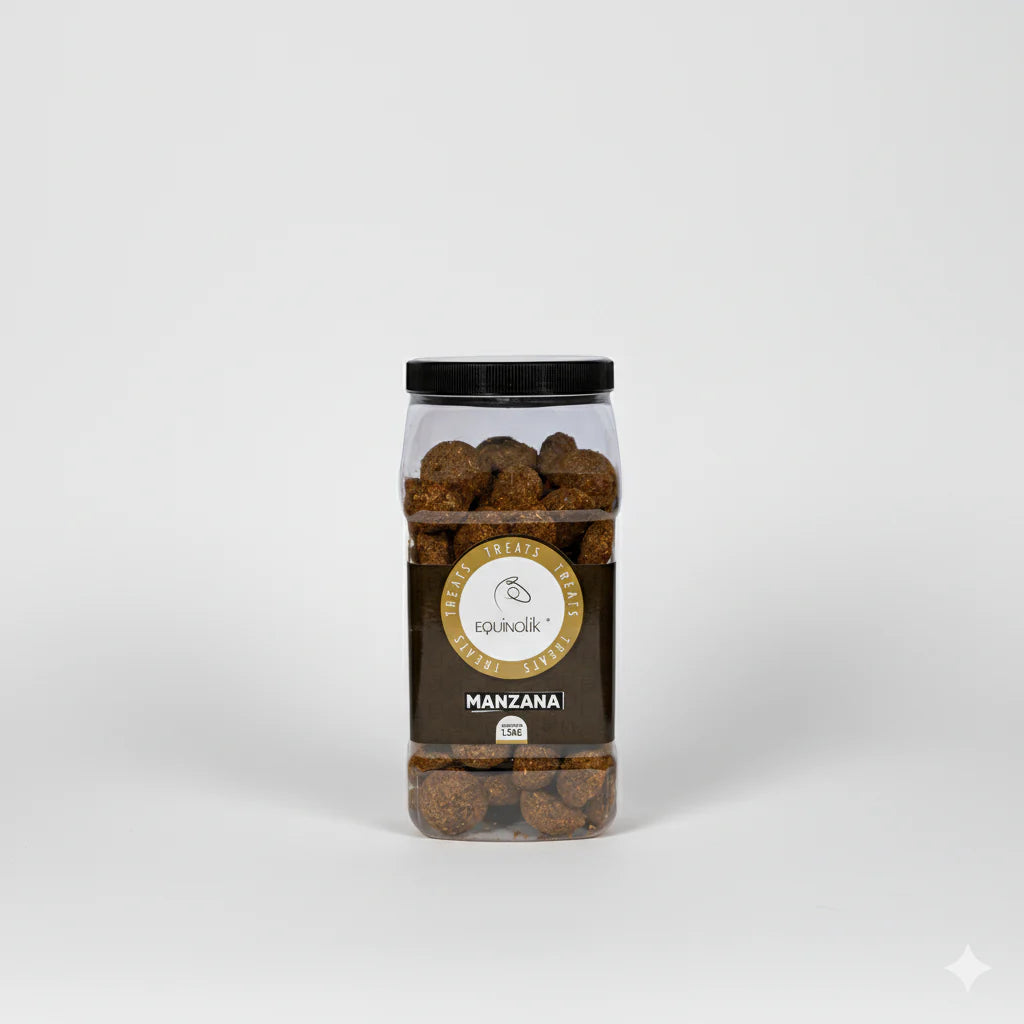Premios para caballos Equinolik Galleta sabor Manzana 1.5 Kg