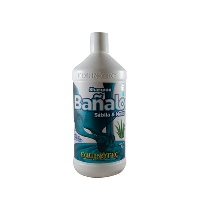 Shampoo para caballo Bañalo Sábila Menta 1L