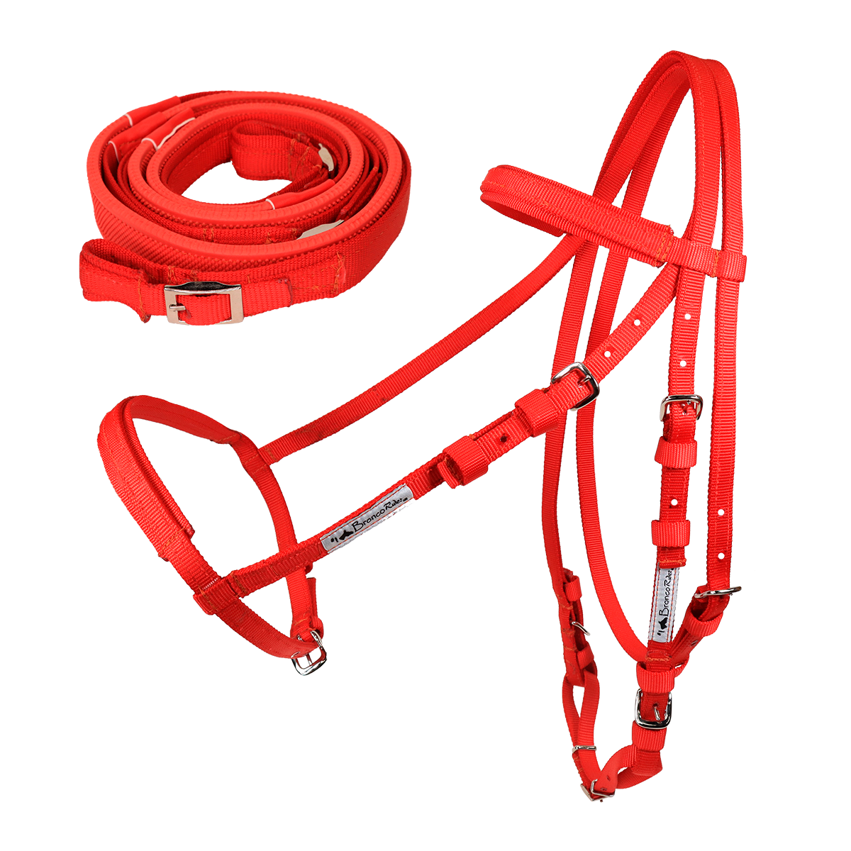 Brida caballo para Carrera de Nylon color Rojo