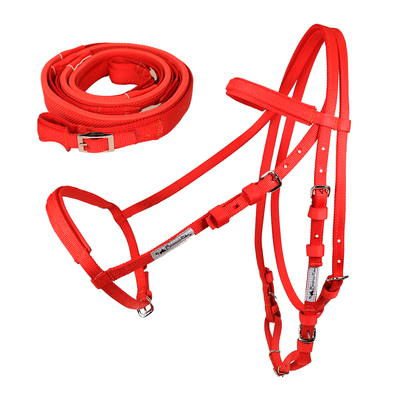 Brida caballo para Carrera de Nylon color Rojo