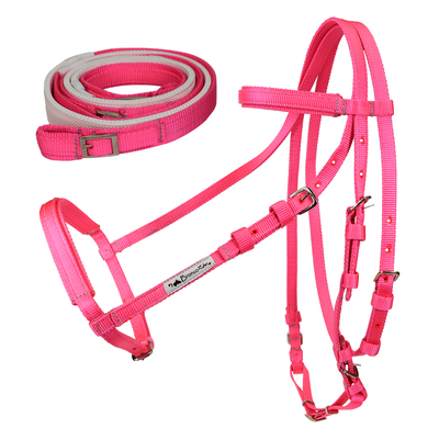 Brida caballo para carrera  de polipropileno color Rosa