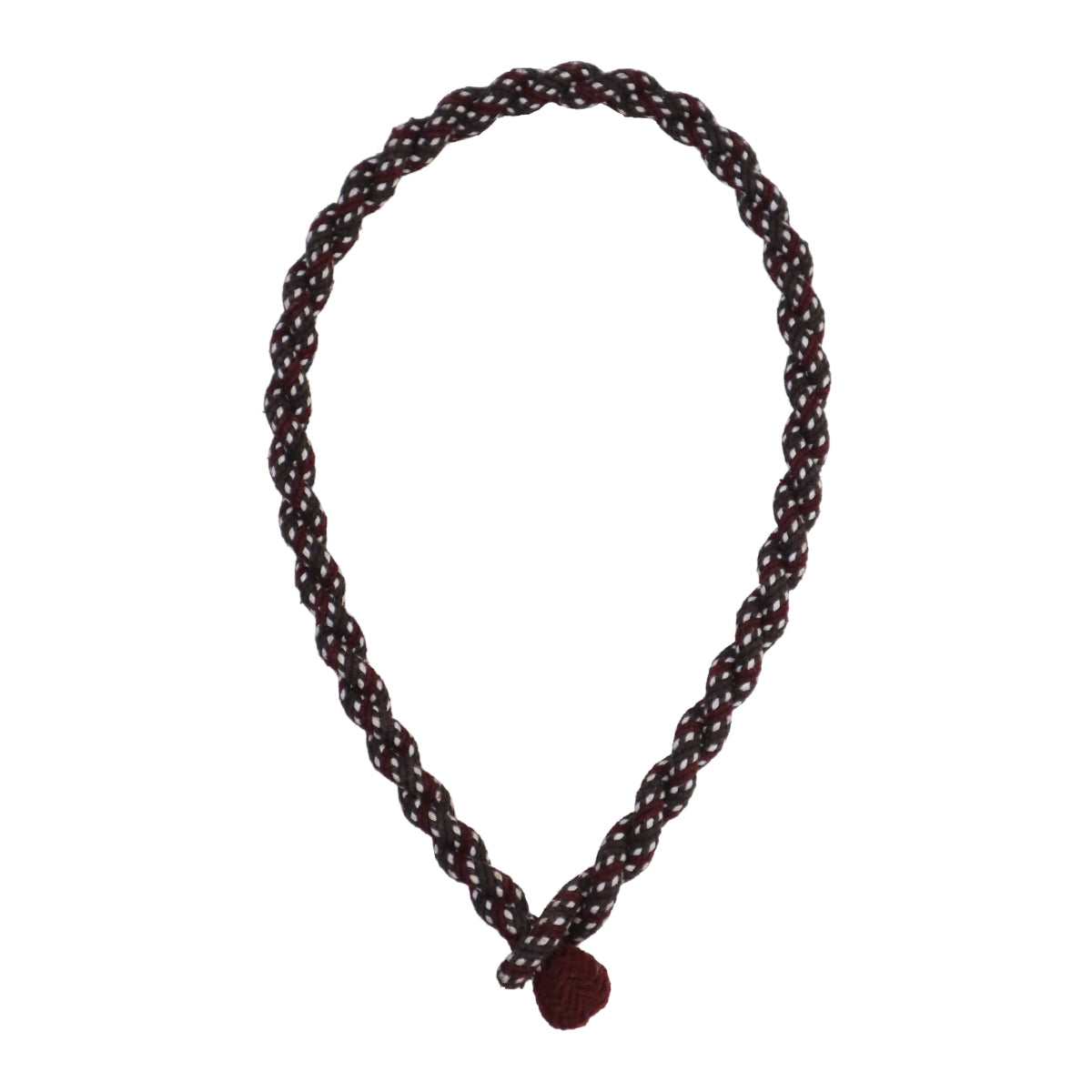 Bozal para caballo de algodón color Café/ Vino y Blanco