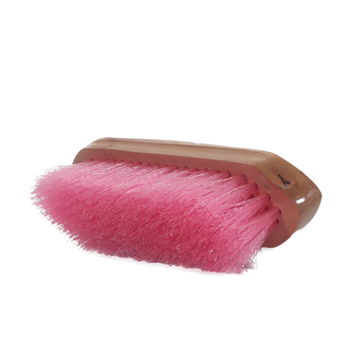 Cepillo para caballo con mango de madera #Y5030 color Rosa
