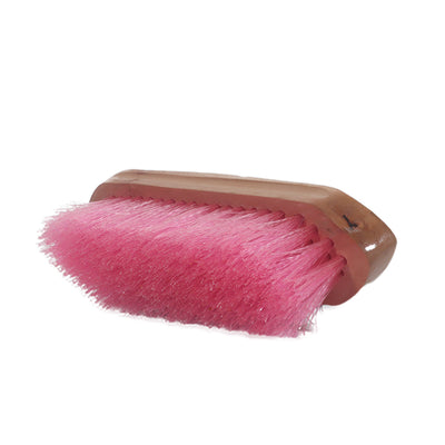 Cepillo para caballo con mango de madera #Y5030 color Rosa