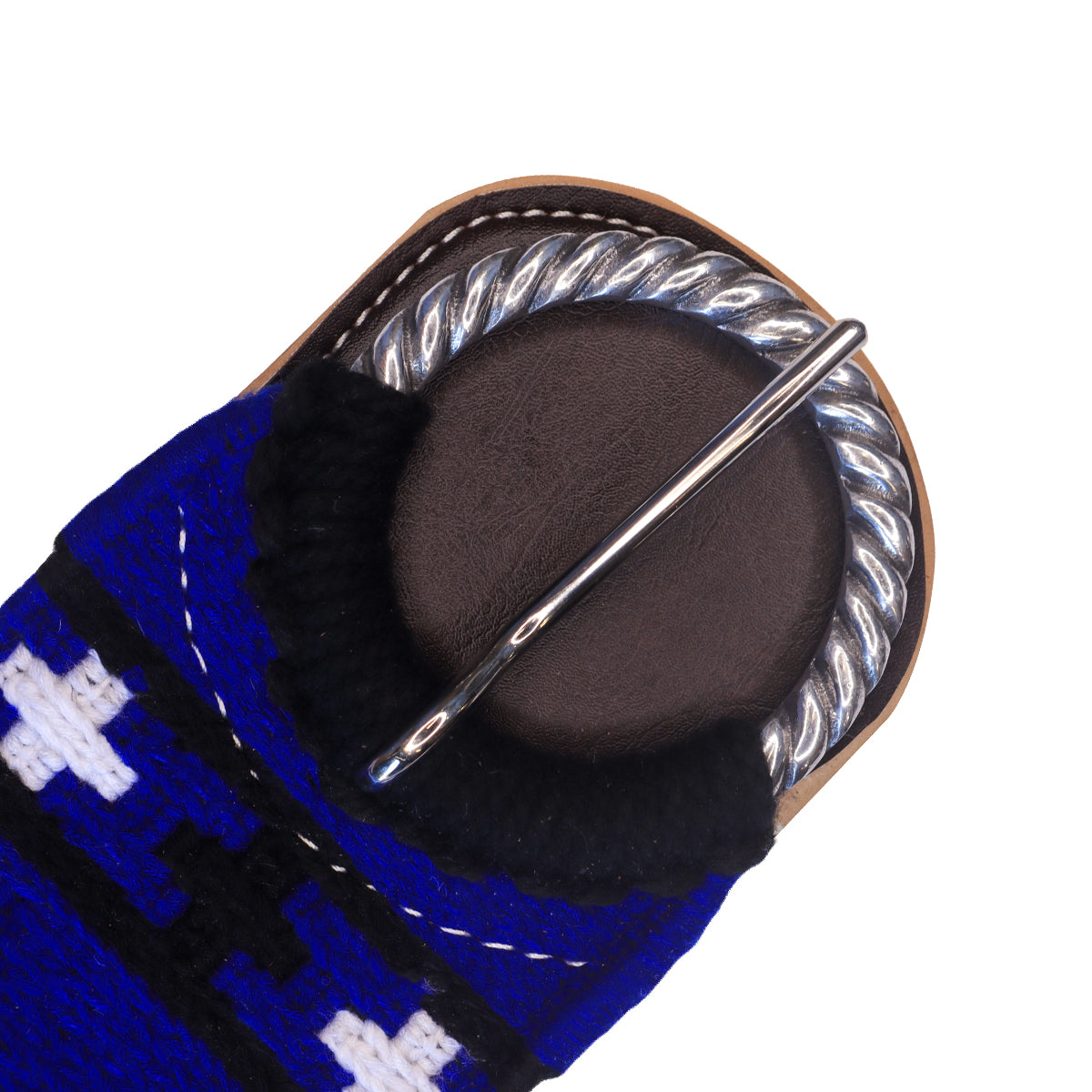 Cincha para caballo color Negro con Azul