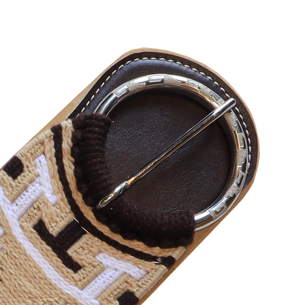 Cincha para caballo color Café con Beige