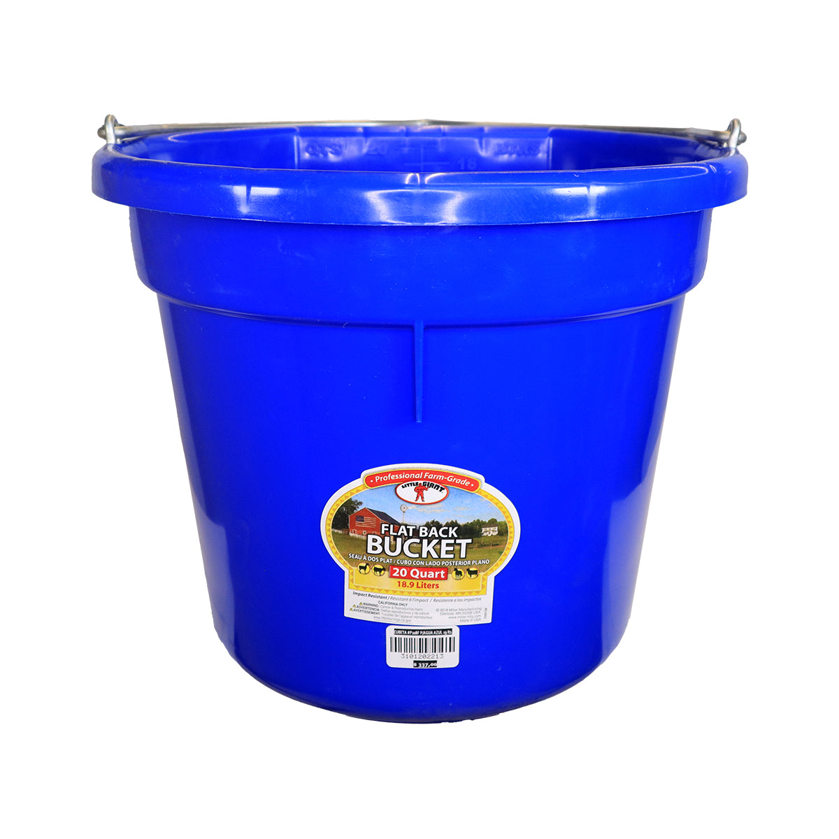 Cubeta para agua 19 Lts colores Azul y Rojo