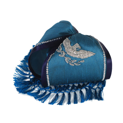 Corbata Charra bordado aguila color Azul