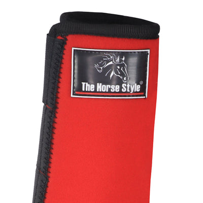 Protector de patas color rojo para caballo