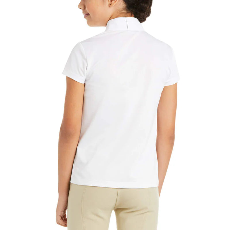 Camiseta blanca de manga corta Aptos Kids Show Shirt para niñas