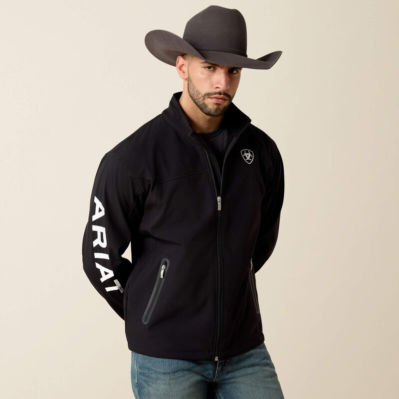 Chamarra Ariat New Team Softshell Negro