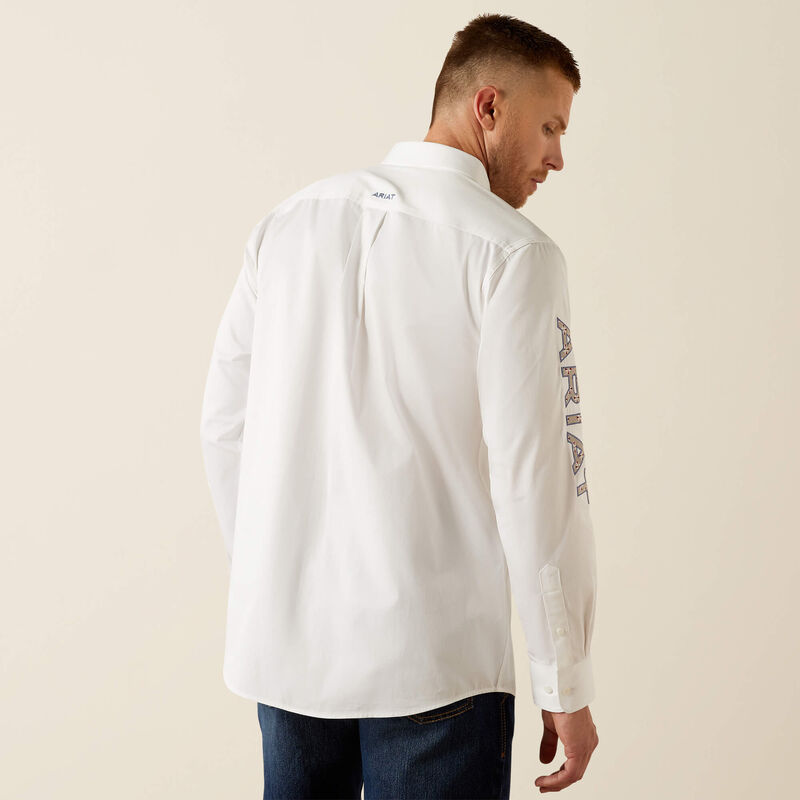 Camisa Ariat Team Logo Twill Classic Fit Shirt