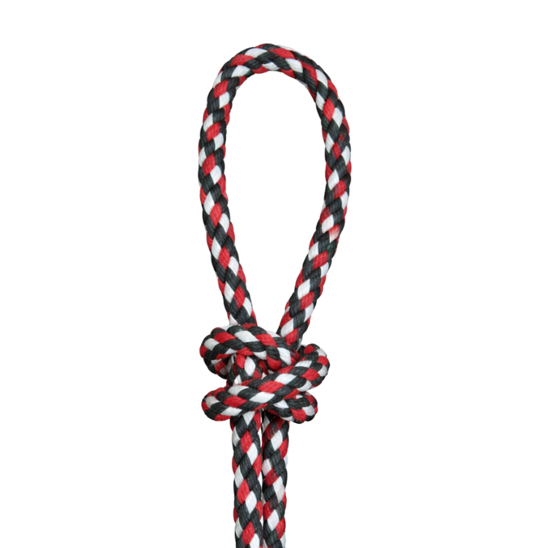 Rienda charra rojo, negro y blanco