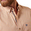 Camisa Pro Team Shay Plaid Orange Fitted Button Down Shirt Hombre