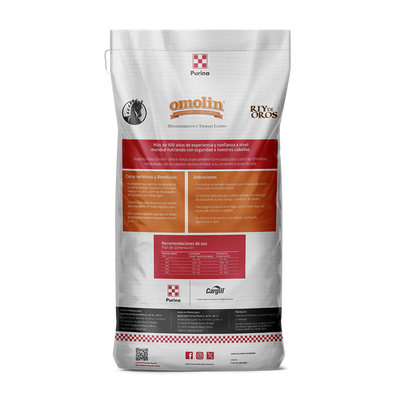 Alimento para caballos Omolin Rey de Oros 25 Kg.