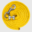 Paseador de Caballo +HORSE Nylon-Algodón 2.5m con Bandola - Color Amarillo Canario