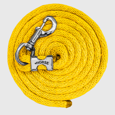Paseador de Caballo +HORSE Nylon-Algodón 2.5m con Bandola - Color Amarillo Canario