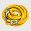 Paseador de Caballo +HORSE Nylon-Algodón 2.5m con Bandola - Color Amarillo Canario