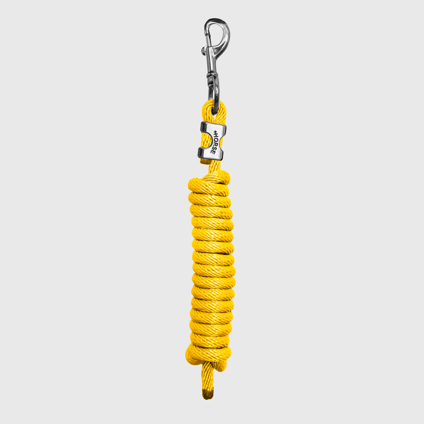 Paseador de Caballo +HORSE Nylon-Algodón 2.5m con Bandola - Color Amarillo Canario
