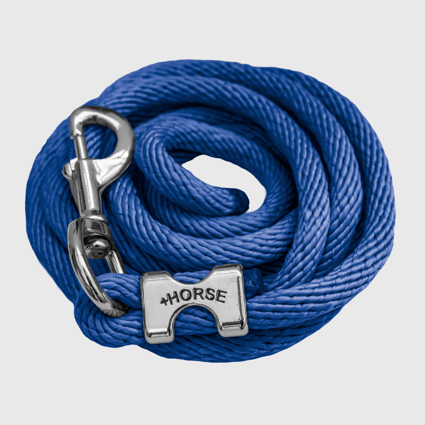 Paseador de Caballo +HORSE Nylon-Algodón 2.5m con Bandola (Sin Cadena) - Color Azul Rey