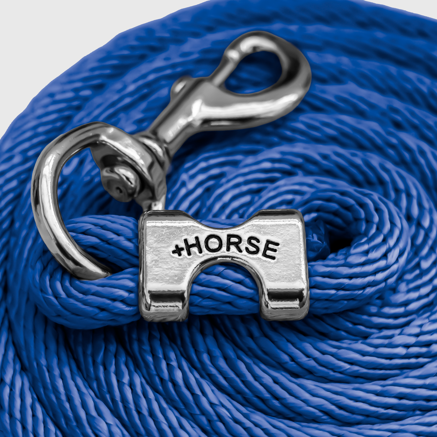 Paseador de Caballo +HORSE Nylon-Algodón 2.5m con Bandola (Sin Cadena) - Color Azul Rey