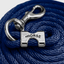 Paseador de Caballo +HORSE Nylon-Algodón 2.5m con Bandola (Sin Cadena) - Color Azul Marino