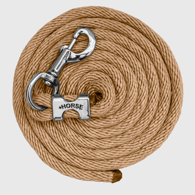 Paseador de Caballo +HORSE Nylon-Algodón 2.5m con Bandola - Color Beige