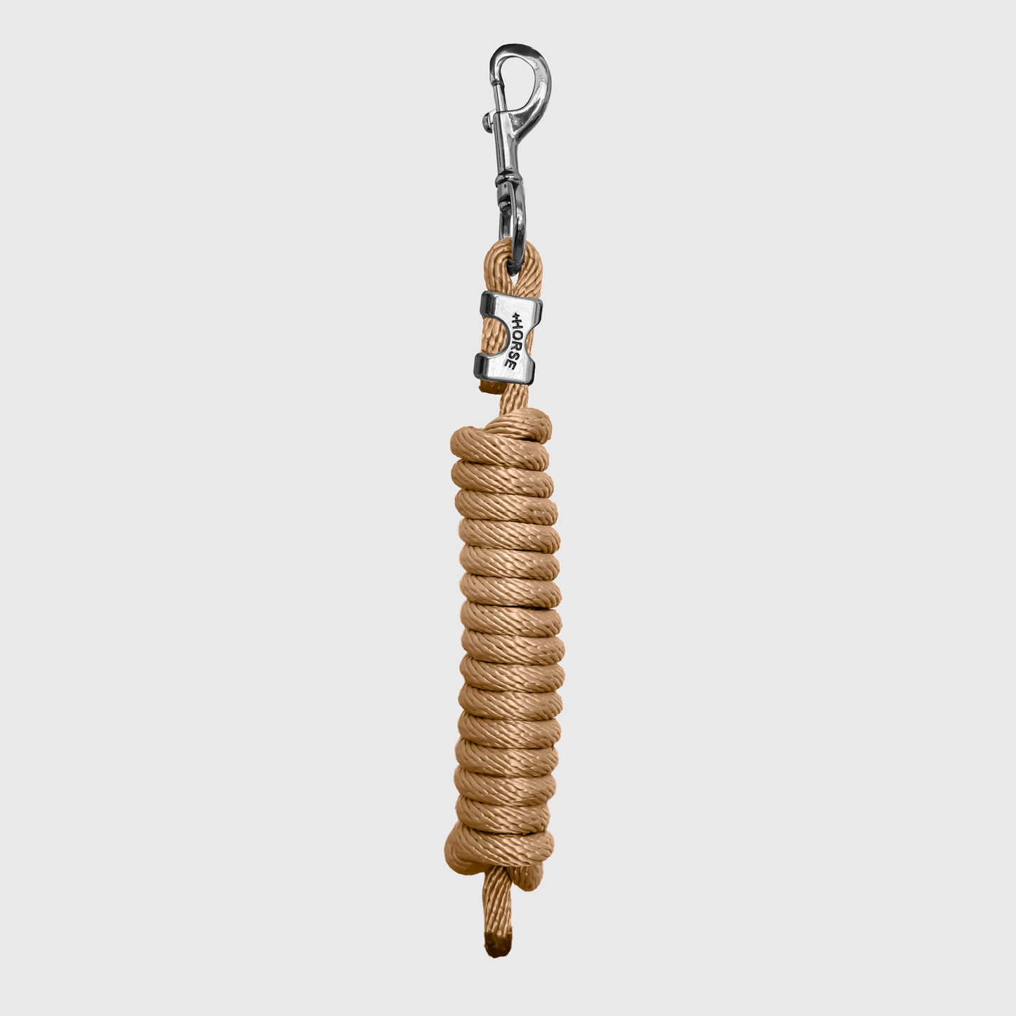 Paseador de Caballo +HORSE Nylon-Algodón 2.5m con Bandola - Color Beige