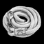 Paseador de Caballo +HORSE Nylon-Algodón 2.5m con Bandola - Color Blanco